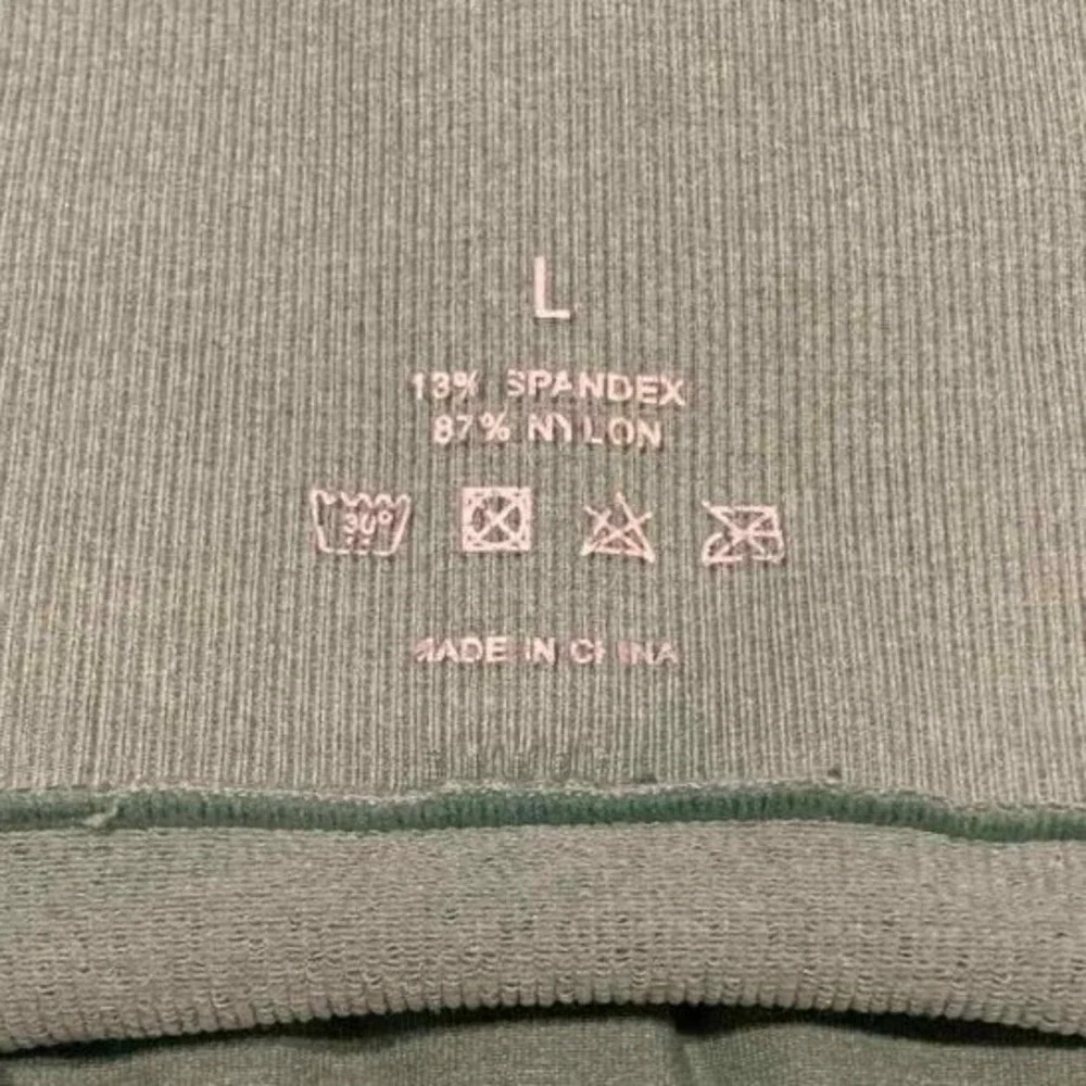 NVGTN Seamless Leggings Womens Large‎ Sage Green High Waisted Gymcore Athleisure